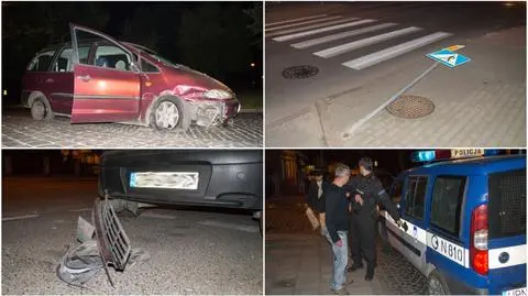 Slalomem jeździł po Słupsku.