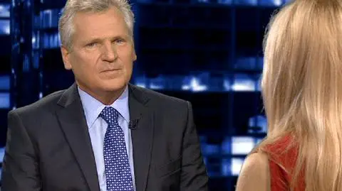 Aleksander Kwaśniewski w programie "Kropce nad i"