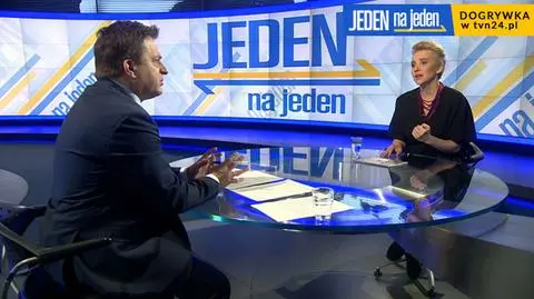 Joanna Scheuring-Wielgus była gościem "Jeden na jeden"