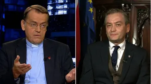 Ks. Dariusz Oko i Robert Biedroń w "Kropce nad i"