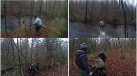 Zatrzymanie kłusownika na gorącym uczynku