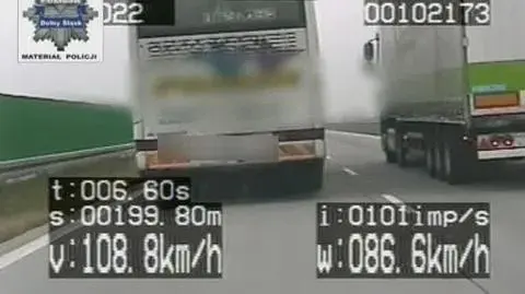 100 km/h z autokarem na holu