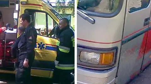 Dzieci ranne po eksplozji opony