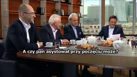 Leszek Miller jak zawsze pełen wigoru...