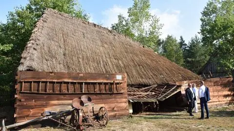Łódzkie: wichura przeszła przez skansen pod Łowiczem
