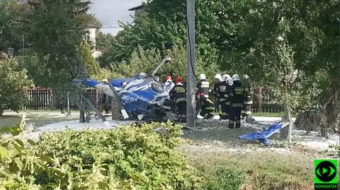 Wypadek śmigłowca na Dolnym Śląsku