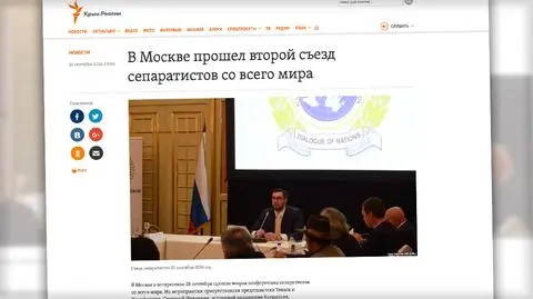 Moskwa. Konferencja separatystów z całego świata