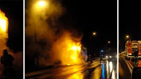Ciężarówka z lekami spłonęła na obwodnicy