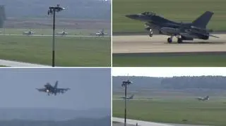 Amerykańskie F-16 wylądowały w Łasku