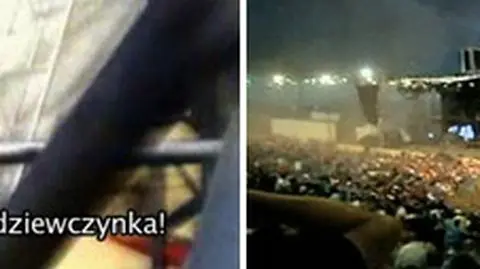 "Tu jest mała dziewczynka!". Dramat przywalonych sceną