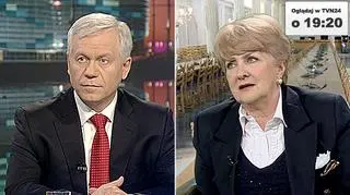 Marek Jurek i Danuta Waniek w "Faktach po Faktach"