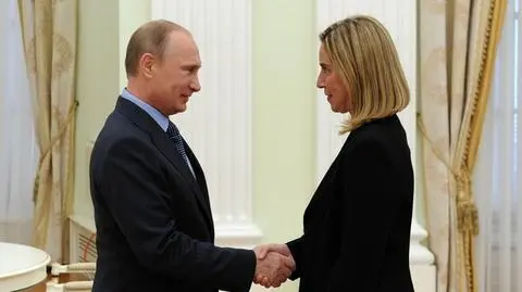Mogherini z Putinem na Kremlu