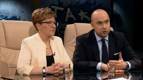 Elżbieta Radziszewska i Maks Kraczkowski byli gośćmi "Tak jest" w TVN24