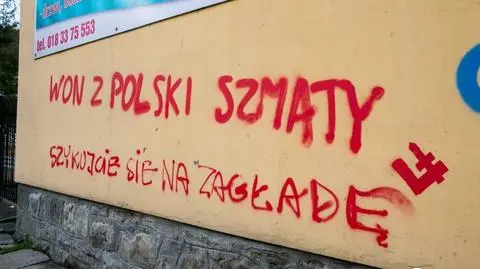 "Szykujcie się na zagładę" Rasistowskie graffiti w Limanowej