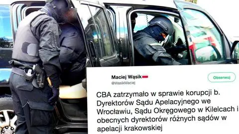 Zatrzymania dyrektorów sądów. CBA: mogli wyłudzić ponad 35 milionów złotych