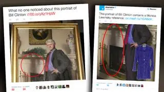 Autor obrazu przekonuje, że Clintonowie chcieli usunąć portret