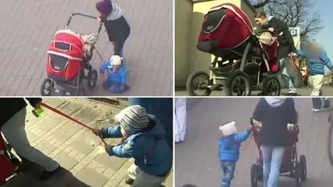 Żebrała z dziećmi "na smyczy". Trafi do domu samotnej matki?