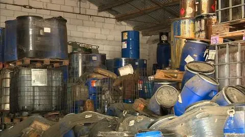 Chemikalia wciąż zalegają w hali w Nasutowie