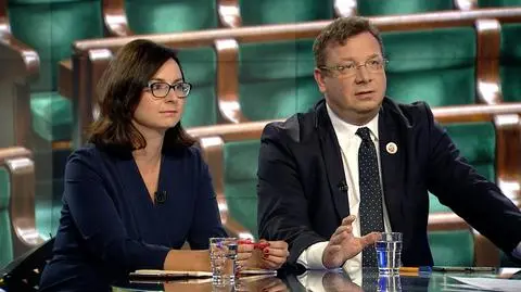 Kamila Gasiuk-Pihowicz i Michał Wójcik w "Faktach po Faktach"