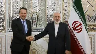 Szefowie MSZ Radosław Sikorski i Mohammad Dżawad Zarif