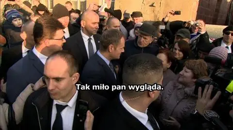 Donald Tusk z wizytą w Pajęcznie