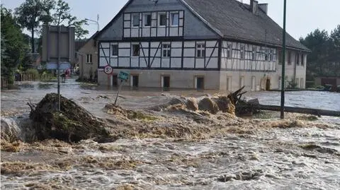 Tak wyglądała Olszyna podczas lipcowej powodzi