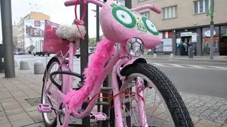 Dla amatorów różu znajdzie się rower z boa w tym kolorze