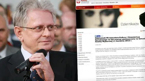 Ministerstwo kultury odpowiada na protest pisarzy