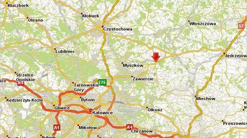 Śmiertelny wypadek koło Kroczyc. Utrudnienia na DK78
