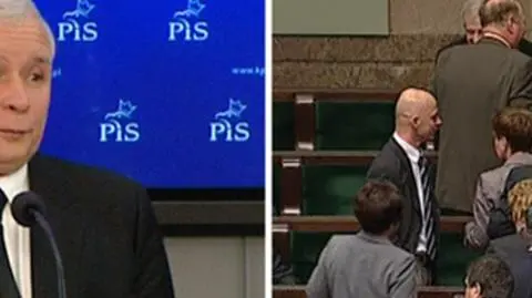Kaczyński zarzuca premierowi kłamstwo. Bojkot w Sejmie