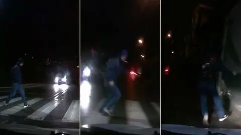 Kolizja przed pasami i ucieczka pieszego