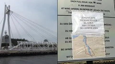 Kładka w Ustce zamknięta do odwołania