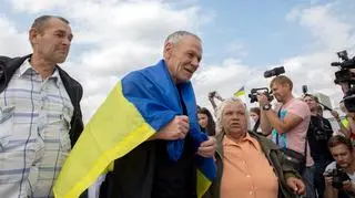 Ukraińscy więźniowie wrócili do domu. Nagranie z 7 września  
