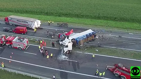Hiszpan spowodował karambol na A4. Stanął przed sądem