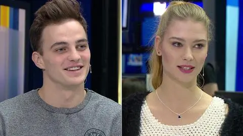 Patryk Grudowicz i Ewa Niespodziana byli gośćmi programu "Wstajesz i wiesz"