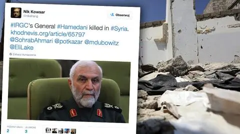 Irański generał zabity w Syrii. Doradzał syryjskim wojskom