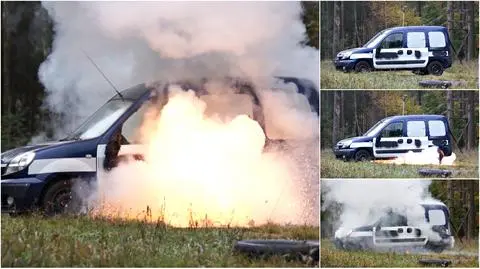 Śledczy podłożyli bombę pod samochodem