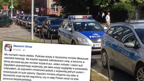 Poseł PO pisze do szefa MSWiA ws. eskorty ośmiu aut w Szczecinie