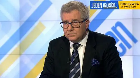 Ryszard Czarnecki był gościem dogrywki w "Jeden na jeden" na tvn24.pl