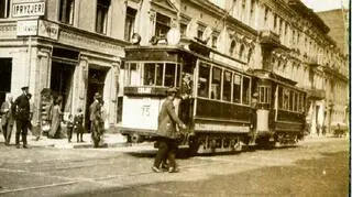 Ulica Piotrkowska w Łodzi -  lipiec 1925 rok 