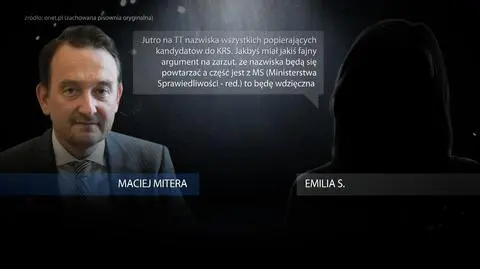 Sędzia Maciej Mitera o kontaktach z Emilią S. 