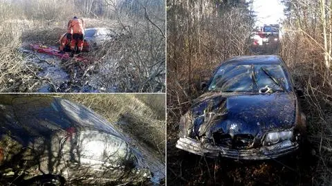 Skarszewy: Wyłowili samochód z bagna. Zbadają kierowcę