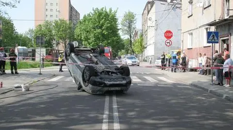 Pijana sędzia dachowała