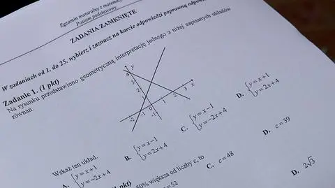 Tegoroczną maturę z matematyki zdało zaledwie 75 proc. abiturientów