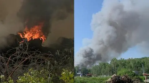 Pożar wybuchł w nocy, trwa jego dogaszanie 