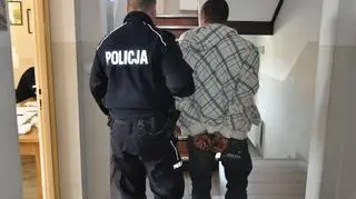 Policjanci aresztowali mężczyznę, bo skakał po radiowozie 