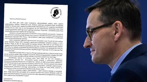 O liście Młodzieżowego Strajku Klimatycznego skierowanym do premiera mówiła Nawojka Ciborska