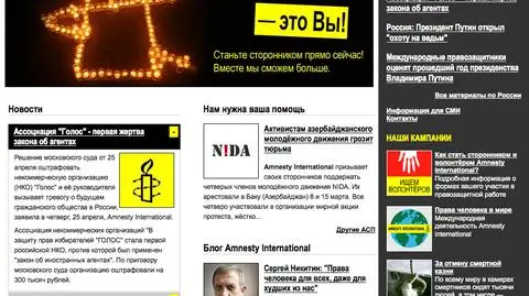 Szef Amnesty International w Rosji przesłuchany. "Usiłowali coś znaleźć"