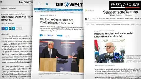 Niemiecka prasa o wizycie Steinmeiera w Polsce. #PisząoPolsce