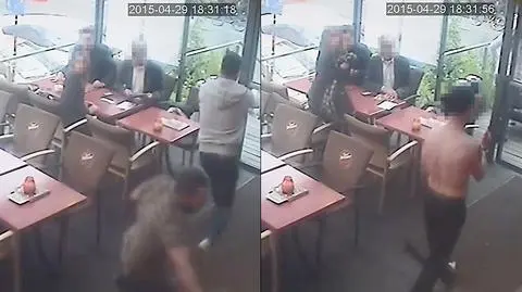 Atak maczetnika na klientów restauracji w Krakowie 